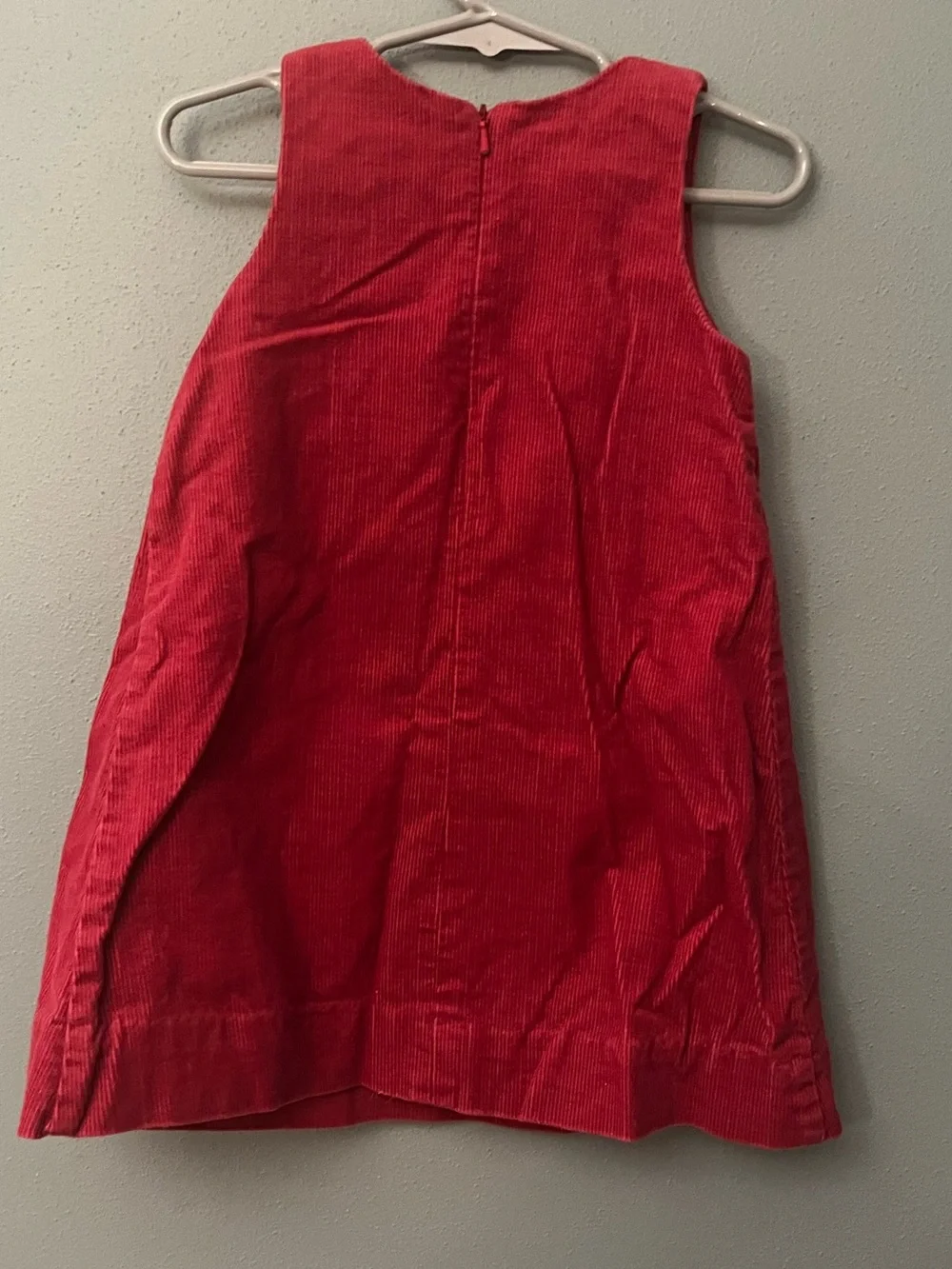 Ralph Lauren Corduroy Ruffle-Front Sleeveless Dress